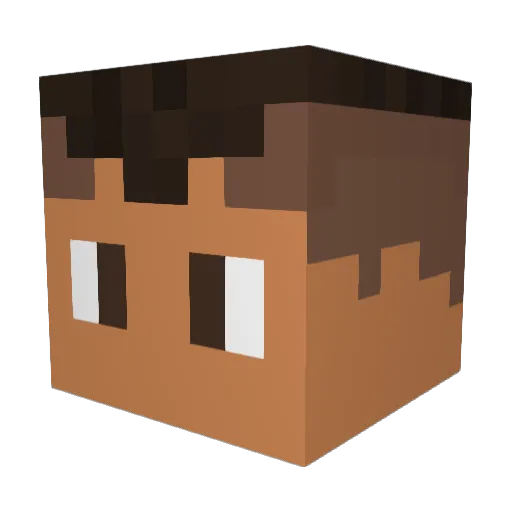 TheJayMasta Minecraft avatar head, 3D render