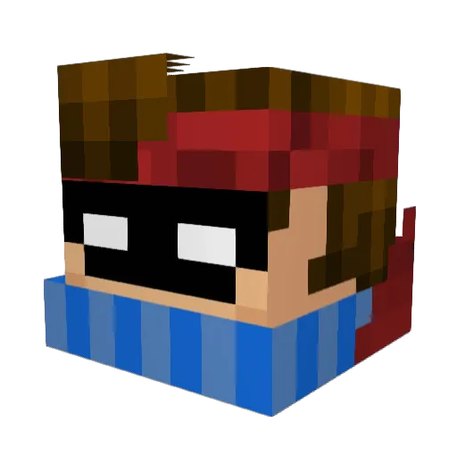 TheJayse Minecraft avatar head, 3D render