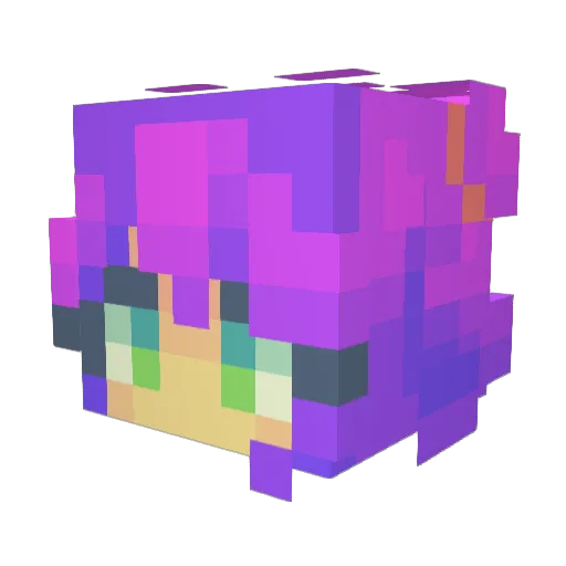 TheJellybean19 Minecraft avatar head, 3D render
