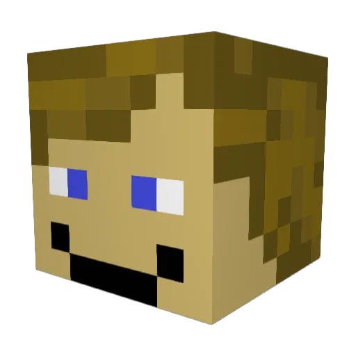 TheJem69 Minecraft avatar head, 3D render