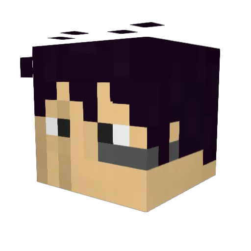 TheJerryCann Minecraft avatar head, 3D render