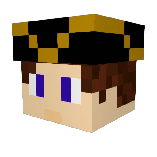 TheJetGamer Minecraft avatar head, 3D render