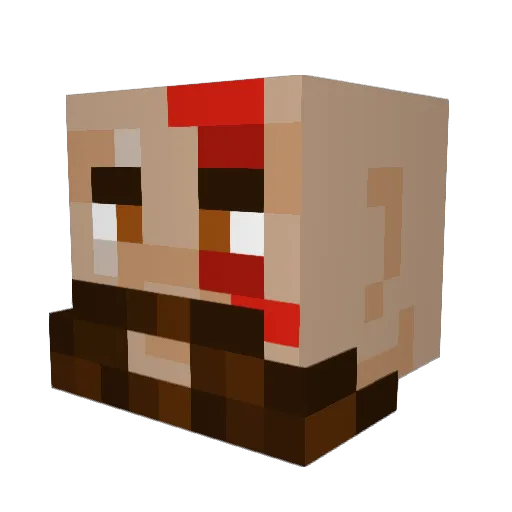 TheJetHawk Minecraft avatar head, 3D render