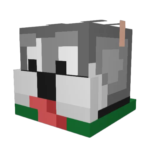 TheJetsons Minecraft avatar head, 3D render