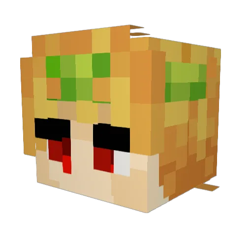 TheJeydrick9 Minecraft avatar head, 3D render