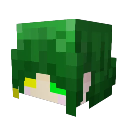 TheJiu_ Minecraft avatar head, 3D render