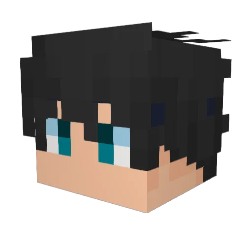 TheJmenor Minecraft avatar head, 3D render