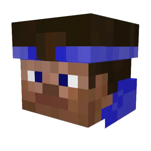 TheJoe12 Minecraft avatar head, 3D render