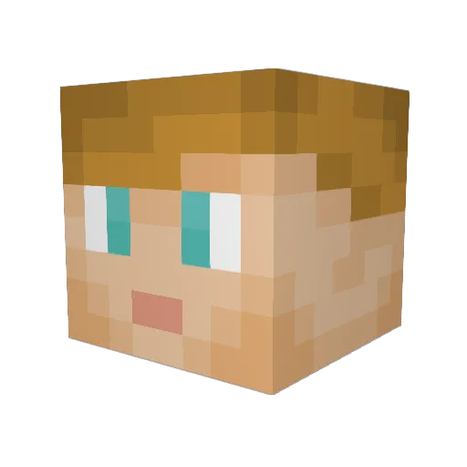 TheJokaire Minecraft avatar head, 3D render