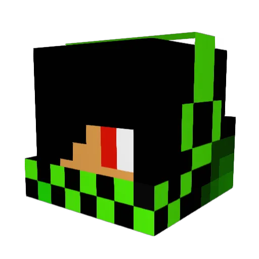 TheJoker_69 Minecraft avatar head, 3D render