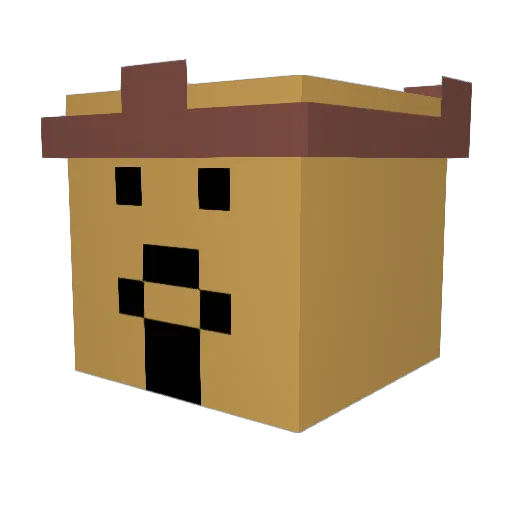 TheJooovy Minecraft avatar head, 3D render