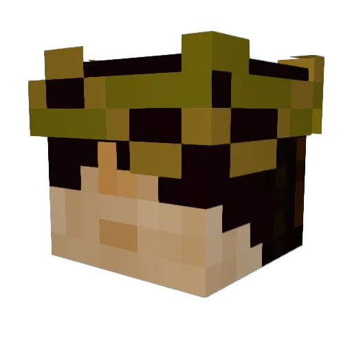 TheJozerX Minecraft avatar head, 3D render