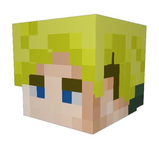 TheJuanSuarez Minecraft avatar head, 3D render