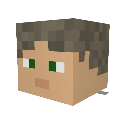 TheJudge421 Minecraft avatar head, 3D render