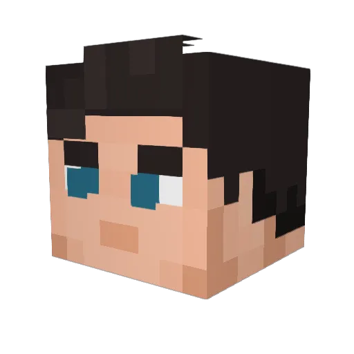 TheJuice_box Minecraft avatar head, 3D render