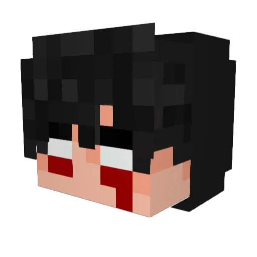 TheJulesFr Minecraft avatar head, 3D render