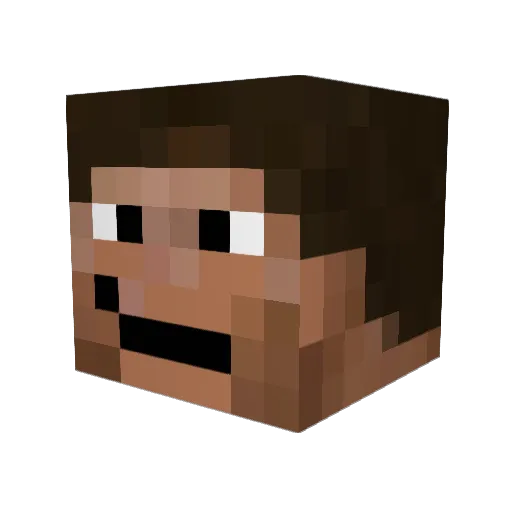 TheJun754 Minecraft avatar head, 3D render