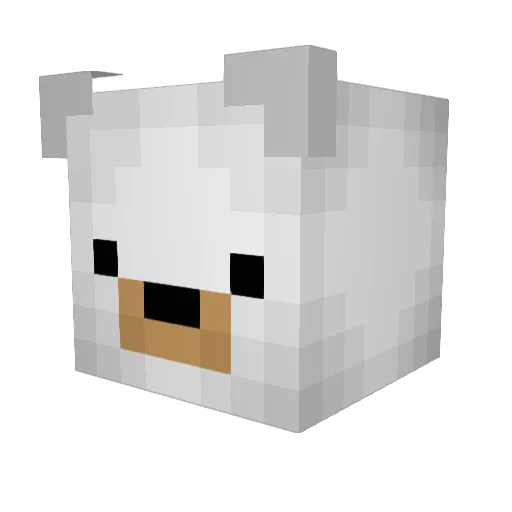TheJunior007 Minecraft avatar head, 3D render