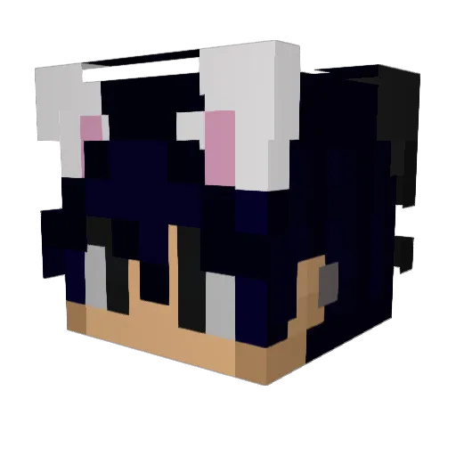 TheKaffeine Minecraft avatar head, 3D render