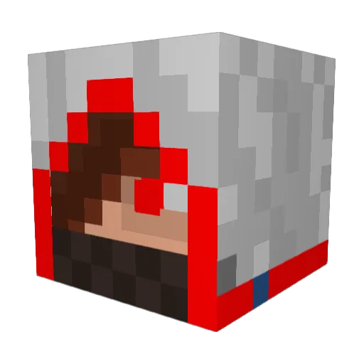 TheKaichu Minecraft avatar head, 3D render