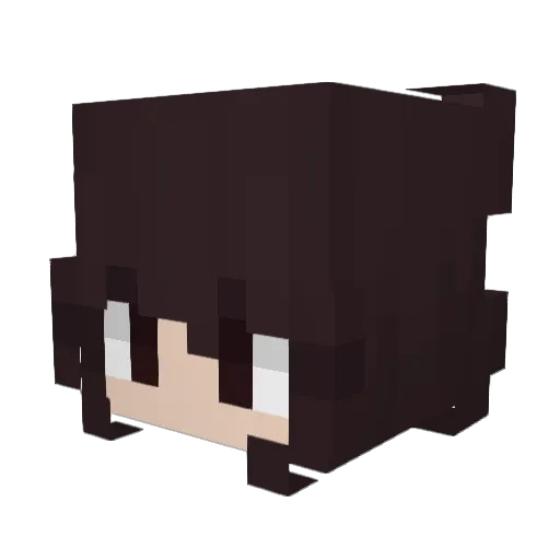 TheKaj Minecraft avatar head, 3D render