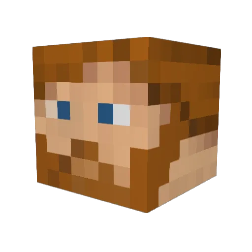 TheKalem Minecraft avatar head, 3D render