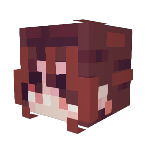 TheKalikoKat Minecraft avatar head, 3D render