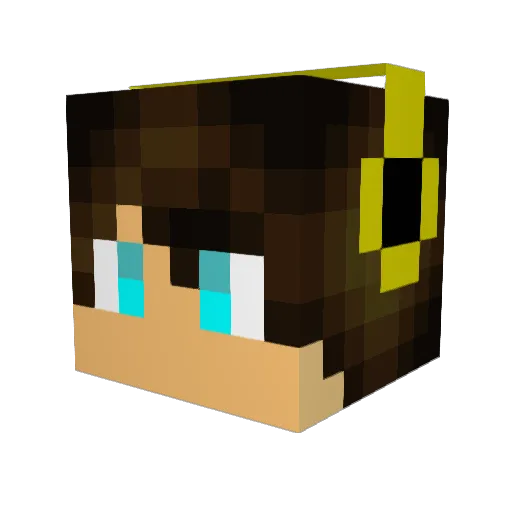 TheKapitanPL Minecraft avatar head, 3D render
