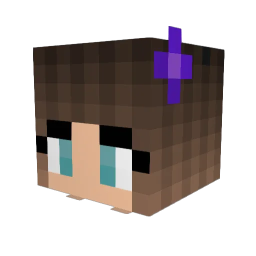 TheKarini Minecraft avatar head, 3D render