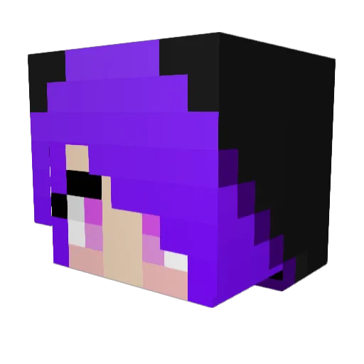 TheKateUf Minecraft avatar head, 3D render