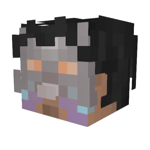TheKayJ Minecraft avatar head, 3D render