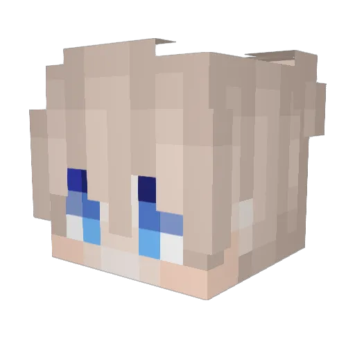 TheKeenFish Minecraft avatar head, 3D render