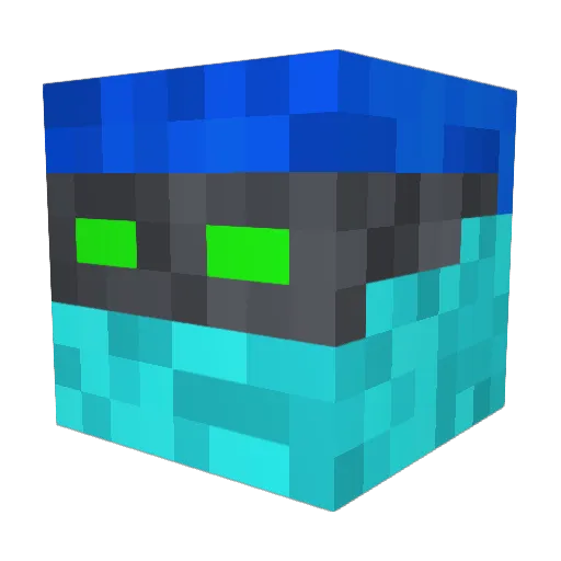 TheKeenster Minecraft avatar head, 3D render