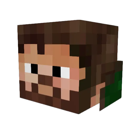 TheKeeperofTales Minecraft avatar head, 3D render