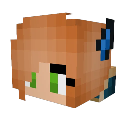 TheKeffer Minecraft avatar head, 3D render