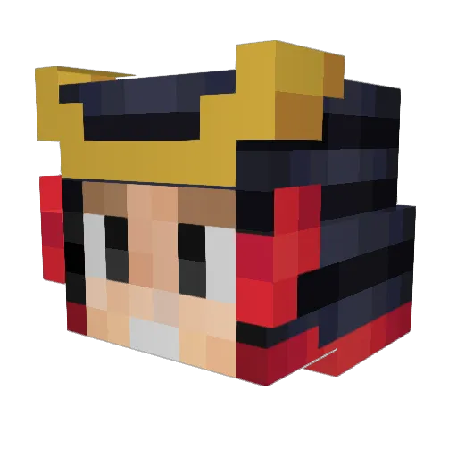 TheKekoMc Minecraft avatar head, 3D render