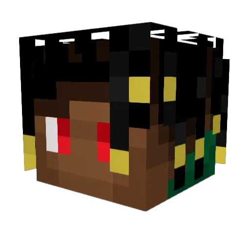 TheKetes Minecraft avatar head, 3D render