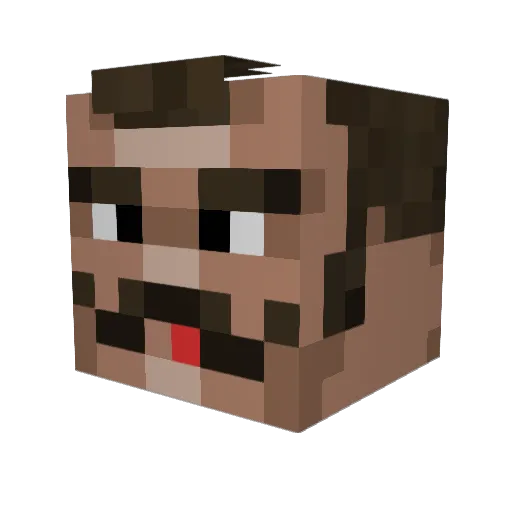 TheKetsup Minecraft avatar head, 3D render
