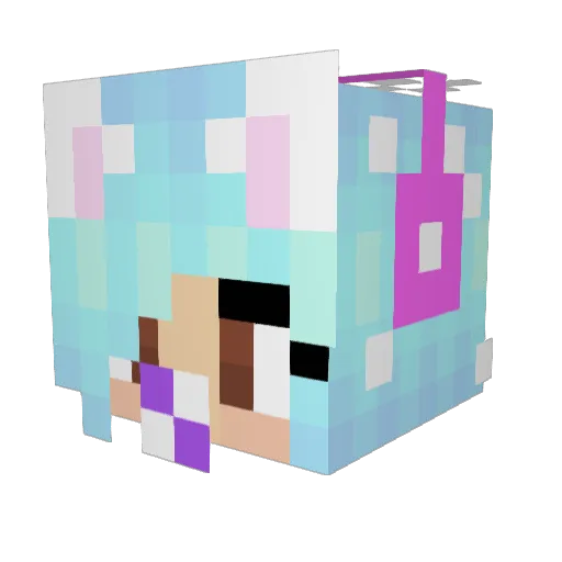 TheKewlestCake Minecraft avatar head, 3D render