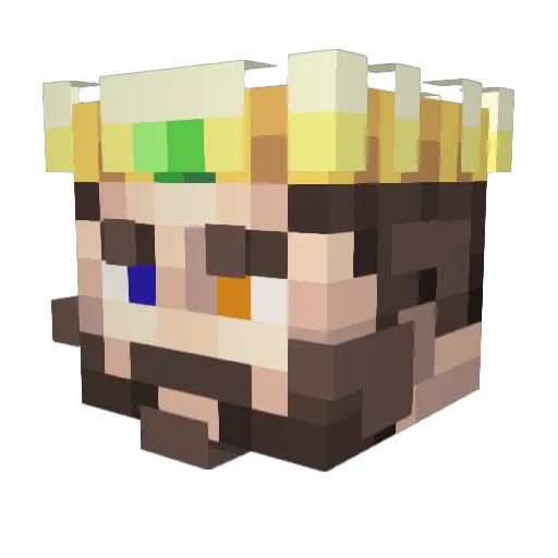TheKey42 Minecraft avatar head, 3D render
