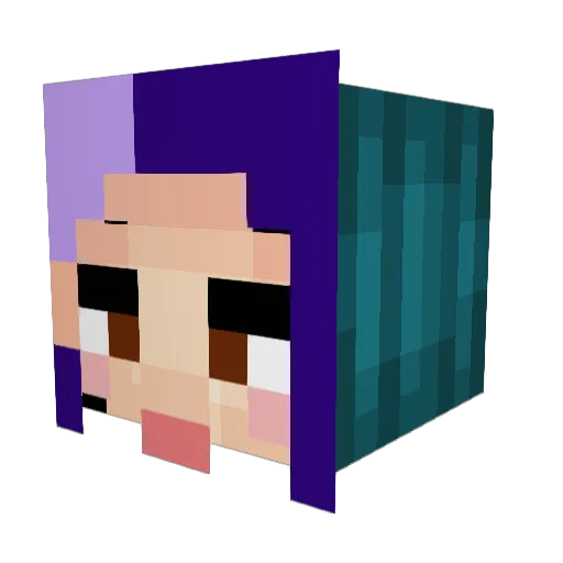 TheKhaleesi Minecraft avatar head, 3D render