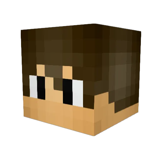 TheKickPro Minecraft avatar head, 3D render