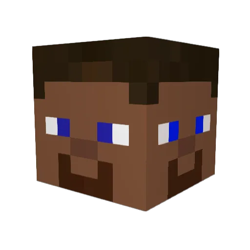 TheKidMorlet Minecraft avatar head, 3D render