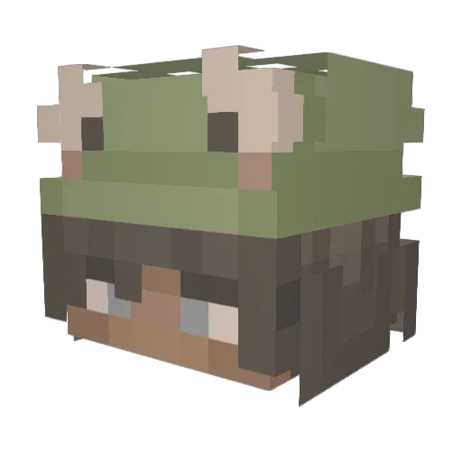 TheKidTr3 Minecraft avatar head, 3D render