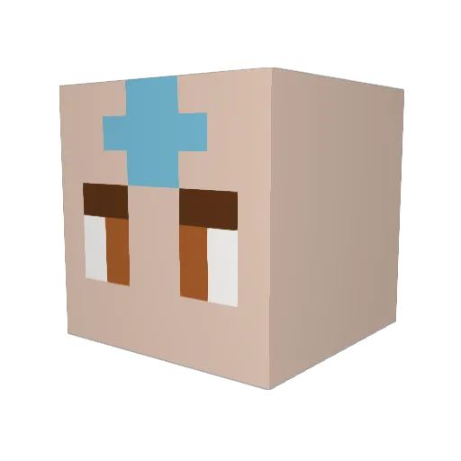 TheKidYoda Minecraft avatar head, 3D render