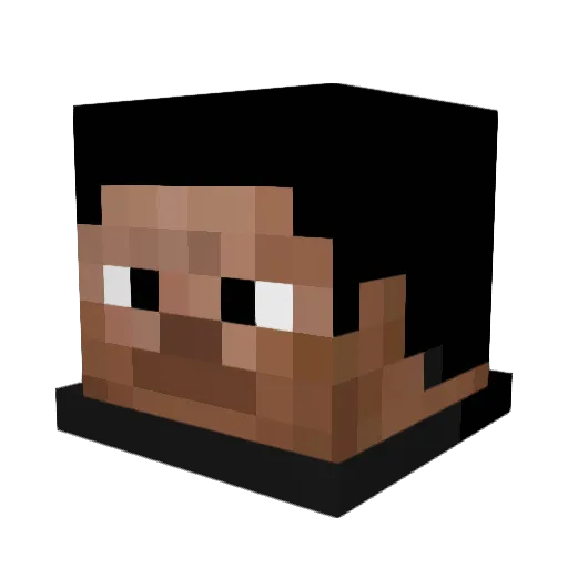 TheKid_18 Minecraft avatar head, 3D render