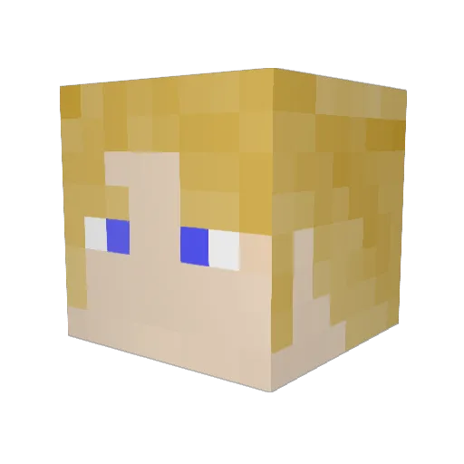 TheKieran Minecraft avatar head, 3D render