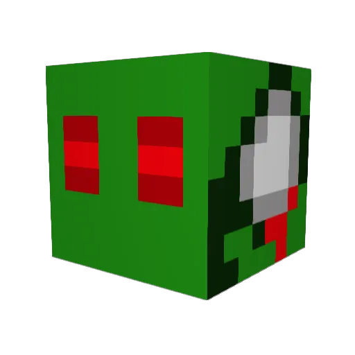 TheKillerCake Minecraft avatar head, 3D render