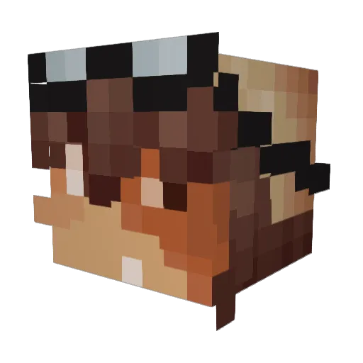 TheKillerKitsune Minecraft avatar head, 3D render