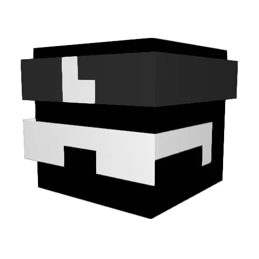 TheKing908 Minecraft avatar head, 3D render